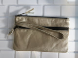 100% Leather Brenda's wristlet in Metallics Free Shipping in the USA !!