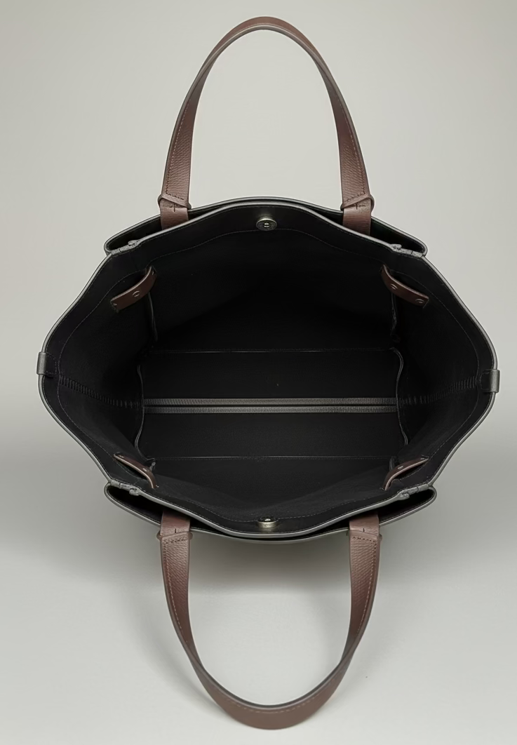 SS85 Maxi tote drum dyed tumbled cowhide