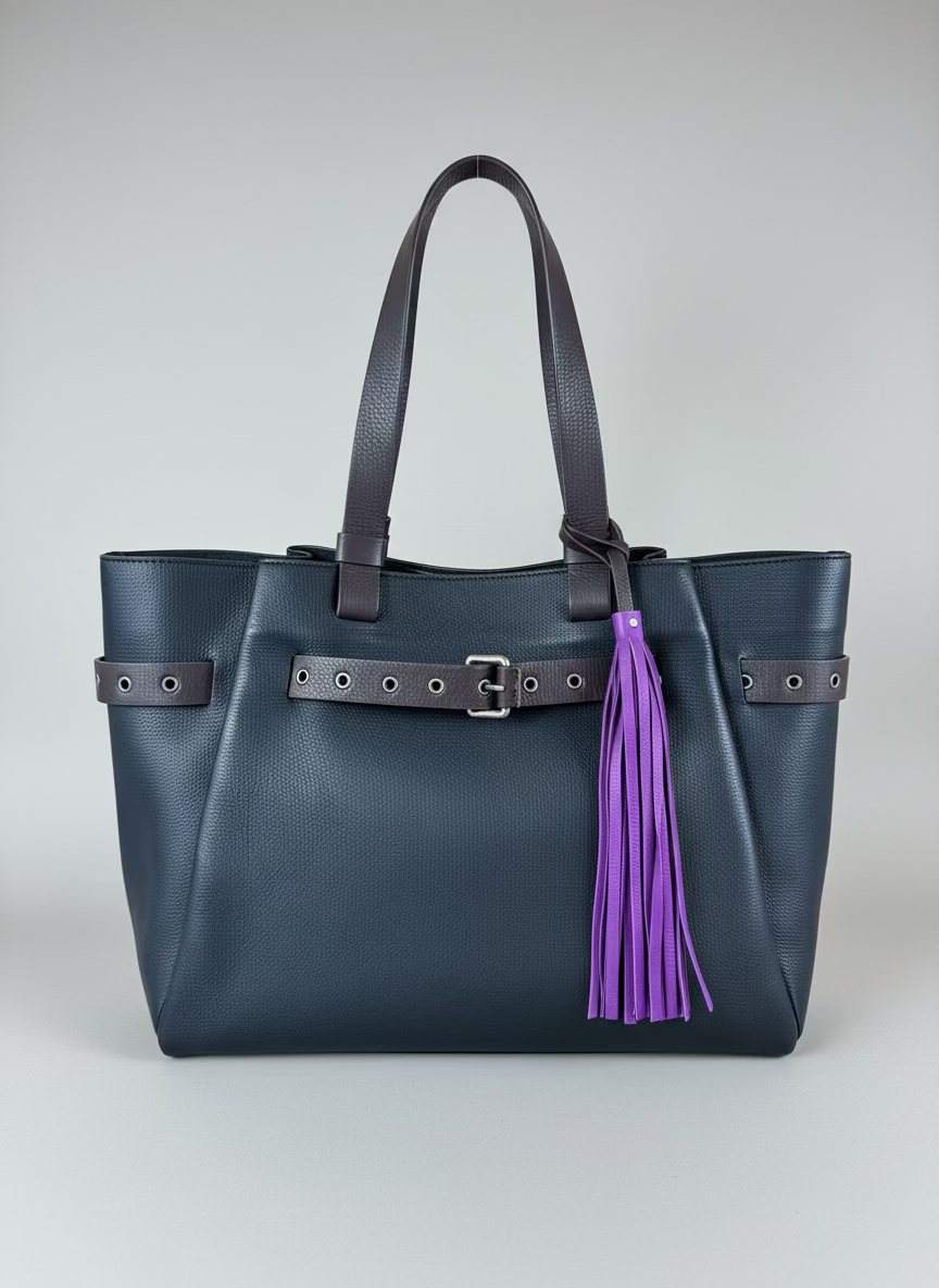 SS85 Maxi tote drum dyed tumbled cowhide