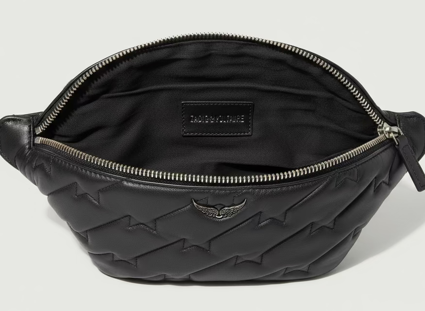 SS84 Zadig & Voltaire Lamb quilted leather waist pak