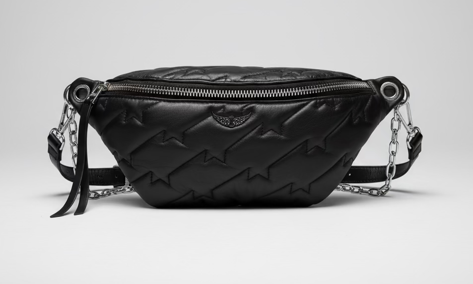 SS84 Zadig & Voltaire Lamb quilted leather waist pak