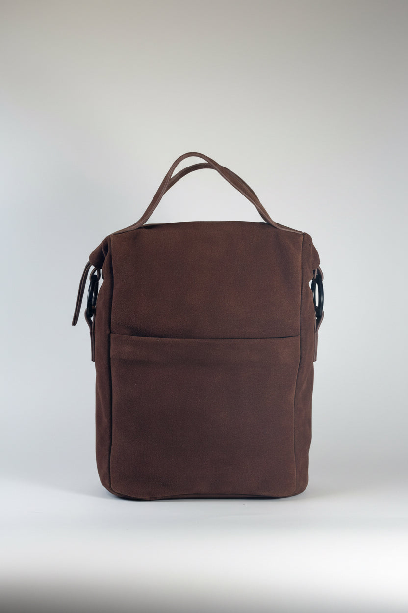 SSV soft pac suede cow leather backpack