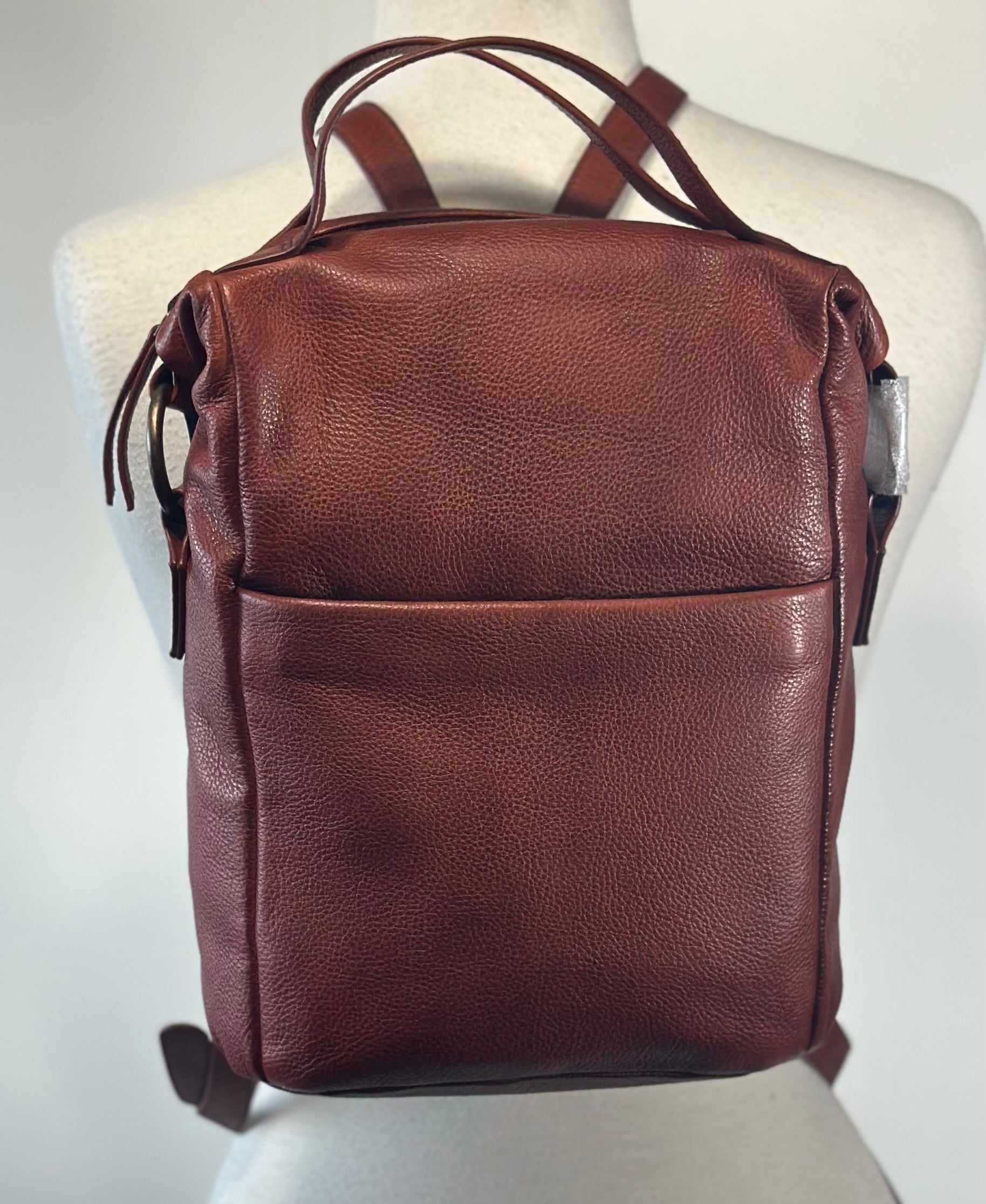 SS68 soft pac milled cow leather backpack