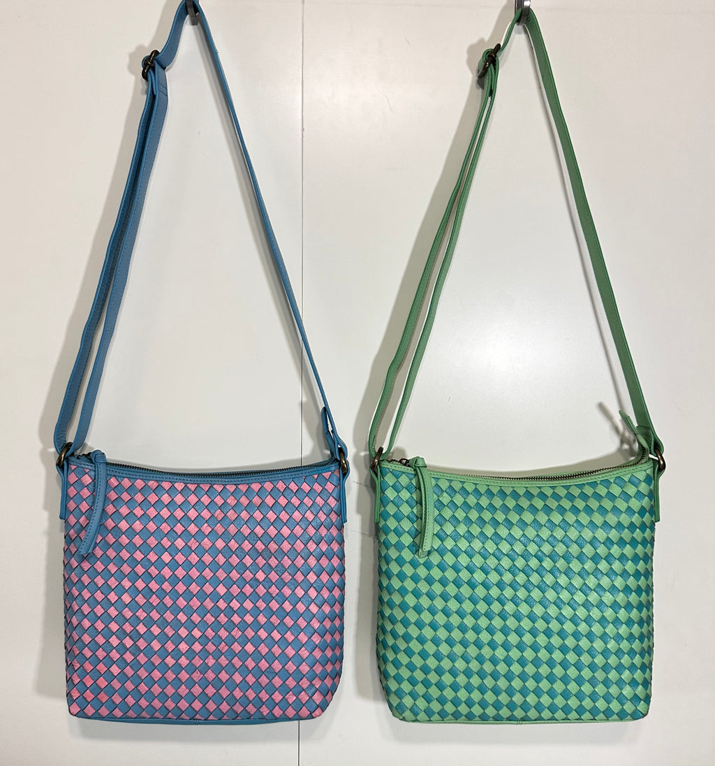 SS99 Two color basketweave crossbody