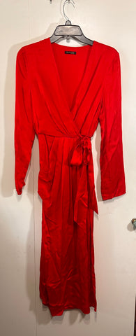 SAMPLE SALE #68 silk V-neck wrap dress