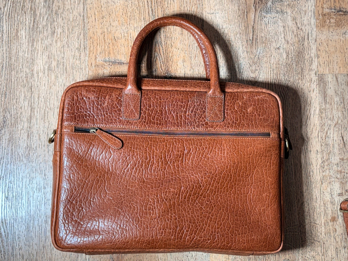SS37 Crocodile Emboss Leather Duo Briefcase and Crossbody Free Shipping within the USA