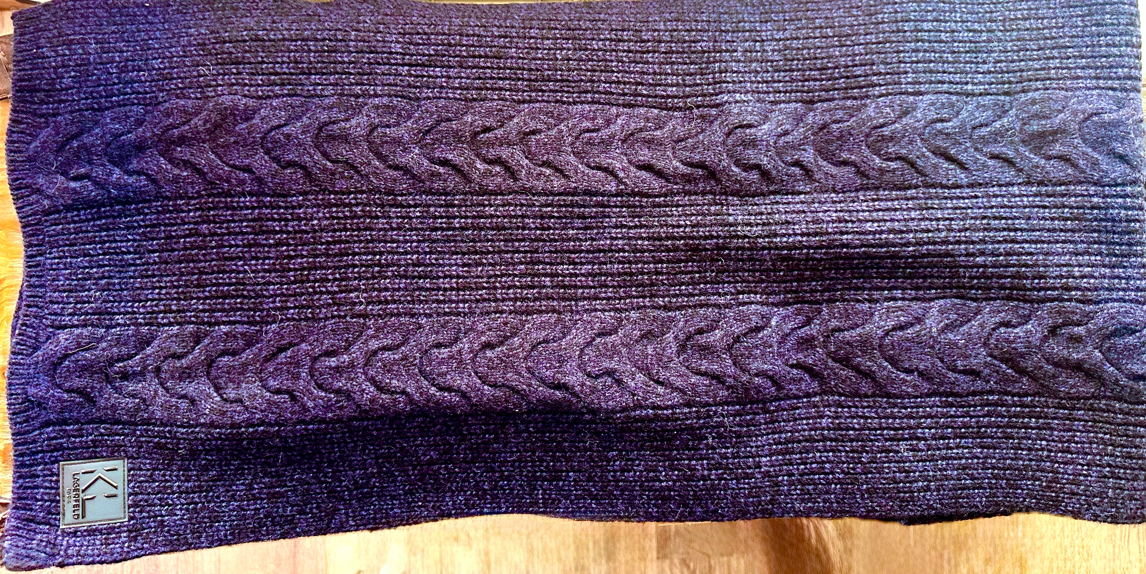 Wool Cable Shawl & Handbag combo 12