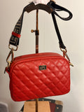 SAMPLE SALE #20 Designer quilted crossbody with 2 straps and free shipping