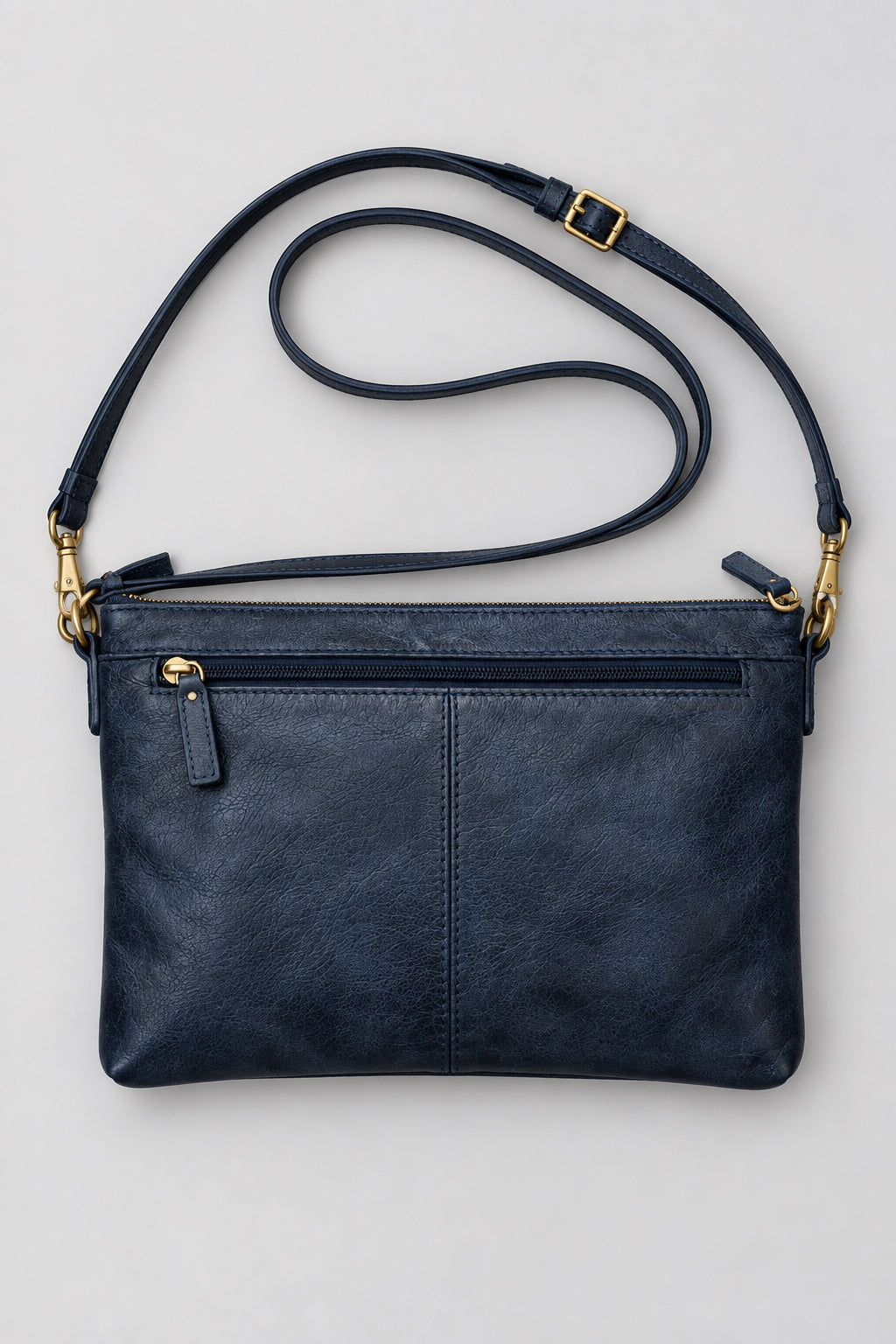 SSV washed cow leather 5 pocket jean crossbody
