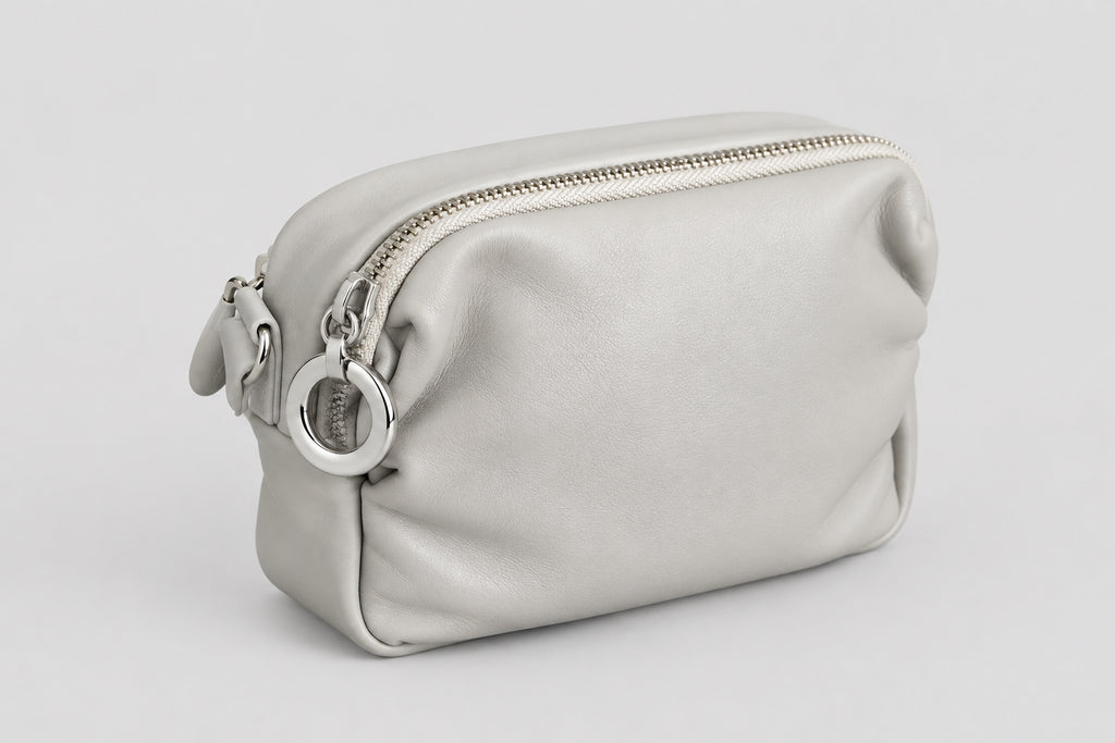 SSV double zip soft lamb crossbody