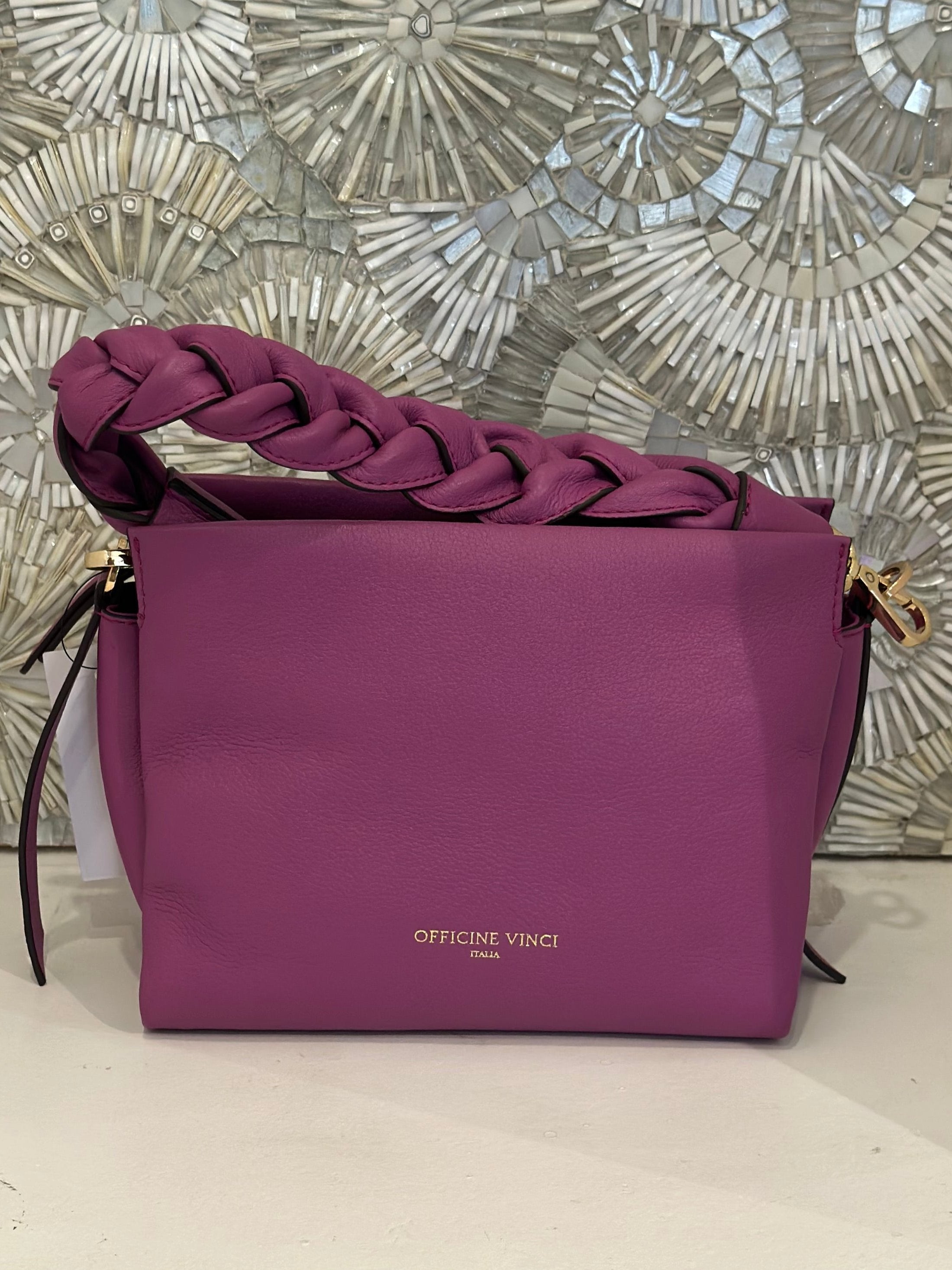 SS118 Le Official Square Crossbody with Braided Handle