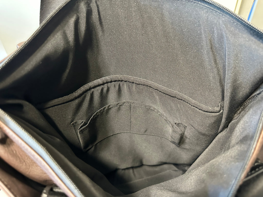 SS27 100% leather ECLIPX convertible Tote Backpack