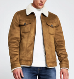 Sample Sale #53 faux shearling zip front jacket