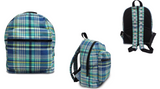SS Plaid Canvas backpack