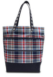SS Canvas 2PCS  PLAIDS AND STRIPES OVERNITE & TOTE