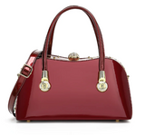 AS430 FRAME SATCHEL PATENT LEATHER
