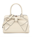 AS407 patent leather bow satchel