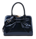 AB404 patent leather bow satchel
