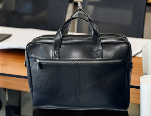 100% leather polished cow  Executive 1 briefcase