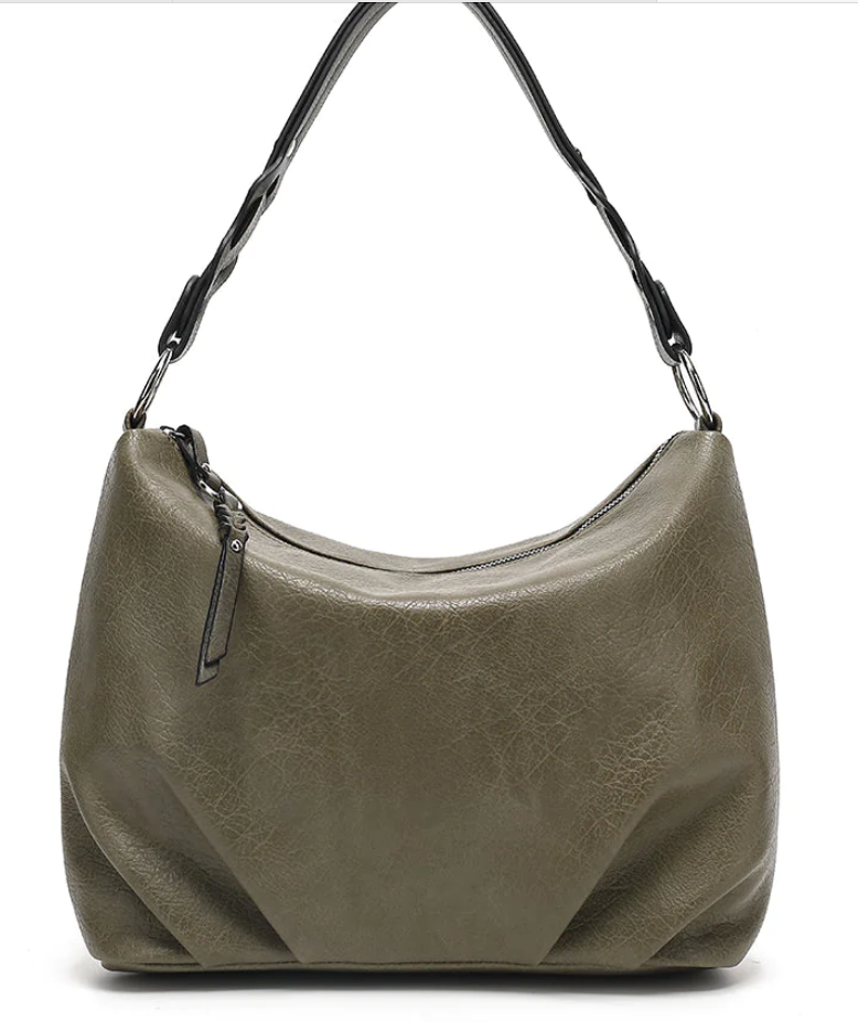 AB152  Pleated Bottom Shoulder Bag