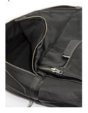 100% leather multi pocket backpack