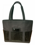 SS99 canvas & leather oversize tote and wallet Free Shipping within the USA
