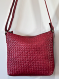 Sample Sale #57 Lisa's Washed Cow Weave Crossbody large capacity