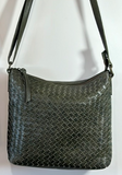 Sample Sale #57 Lisa's Washed Cow Weave Crossbody large capacity