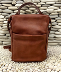 SS68 soft pac milled cow leather backpack