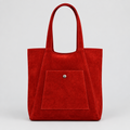 SSV cow suede big pocket tote