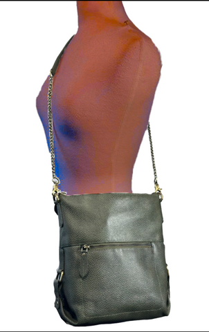 SAMPLE SALE #25 Glazed pebbled cow crossbody in 2 sizes