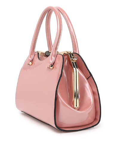 AB401 patent leather Tristen satchel