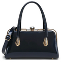 AB407 Patent Leather Lorraine Satchel