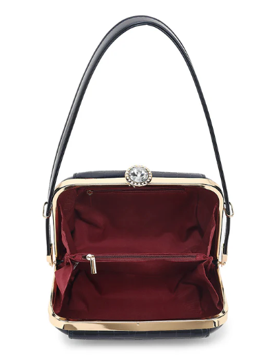 AB412 Patent Leather Petite Satchel