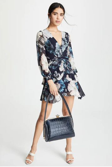 AB412 Patent Leather Petite Satchel