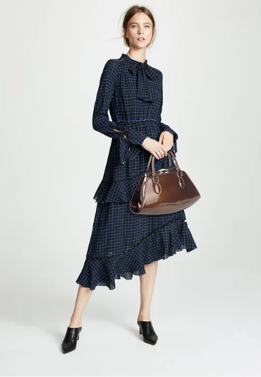 AB415 Patent Leather Jewel Top Satchel