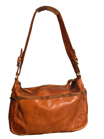 SAMPLE SALE #37 washed leather shoulder bag