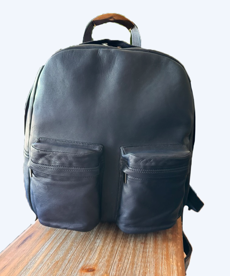 SS24 Designer Backpack with Canister Pockets