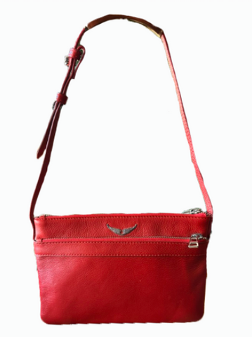 SAMPLE SALE #17 designer crossbody with separating section and free shipping