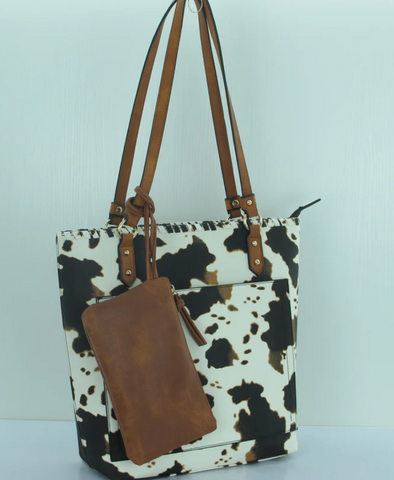 AS 2 N 1 whipstitch tote & pouch