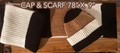 SS62 striped scarf and hat sets