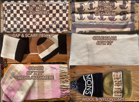 SAMPLE SALE #62 Cashmere Scarfs & accessories