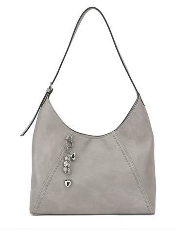 AS301 STUD N/S HOBO WITH CHARM
