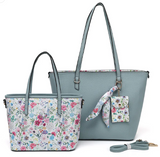 2 IN1 TOTE W SCARF & HNGOFF 24824A