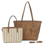 2 IN1 TOTE W SCARF & HNGOFF 24824A