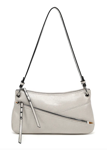 AS130 ASYMMETRIC FRONT ZIP CROSSBODY