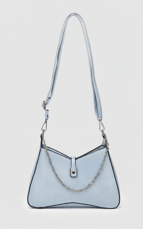 AB106  Chain and Tab Crossbody
