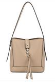 AS24912 TRIPLE COMPARTMENT HOBO WITH LOCK HW