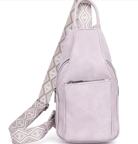 AS22594C SLING BACKPACK WITH MAGNET AND ZIPPER OPENING