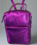 SS66 soft pac Metallic leather backpack